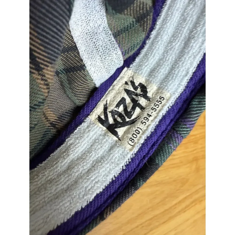 Texas A&M Aggies Koza's San Sun Plaid Hat Vintage 90's Purple Tartan‎ ATM NCAA